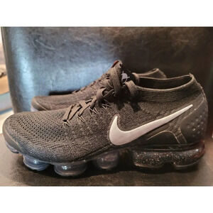 Nike Air VaporMax FlyKnit Gator ISPA Black Silver - Men- Size 7.5 - Brand New